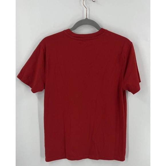 Spyder Mens T Shirt Size Small Red Gray Graphic Short Sleeve Tee Cotton - Picture 3 of 4